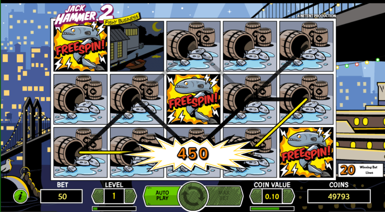 Jack Hammer 2 NetEnt Big Win