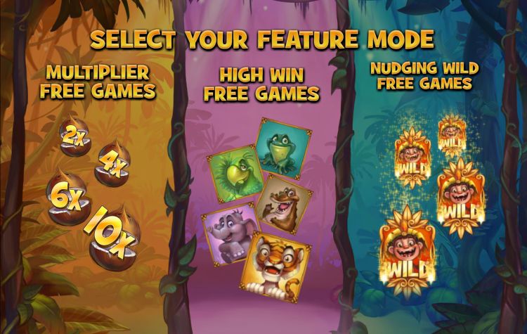 Jungle Trouble Playtech slot Feature Modes