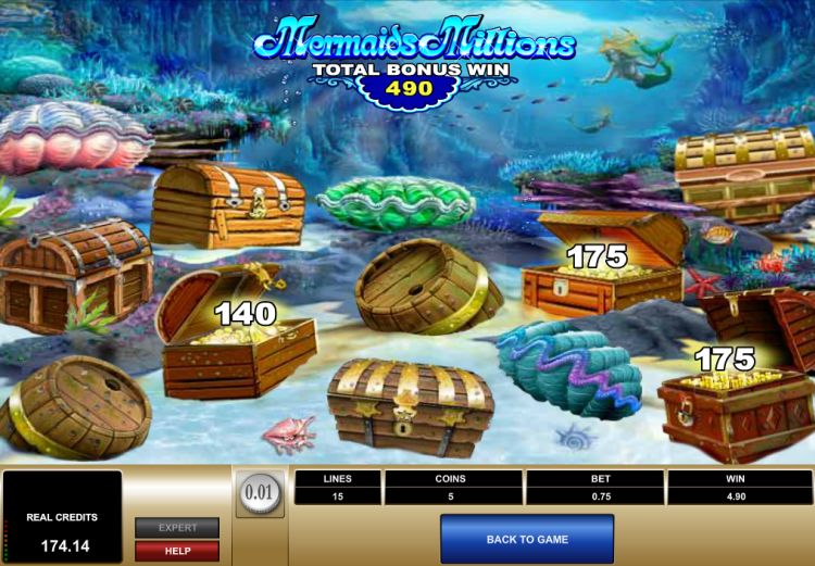 Mermaids Millions slot Pick and Click bonus