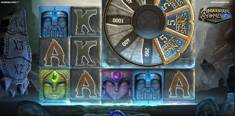 Asgardian Stones NetEnt bonus wheel