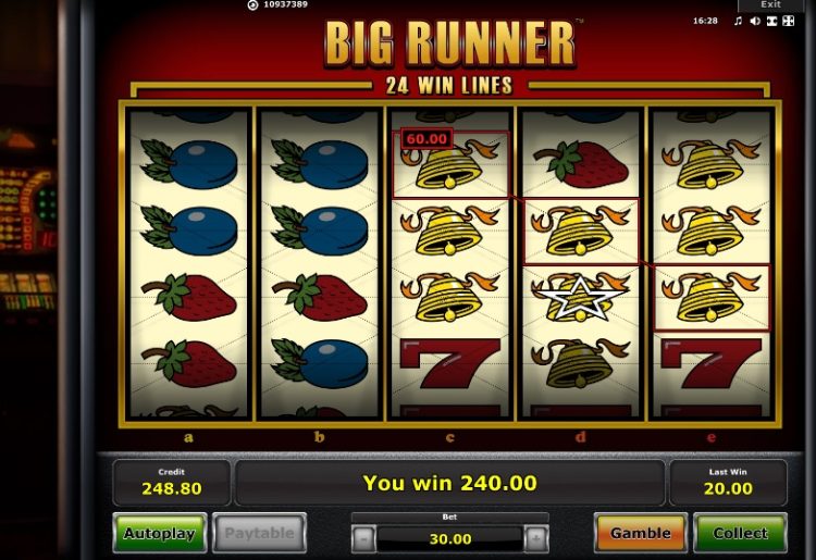 Big Runner Novomatic Super Big Win