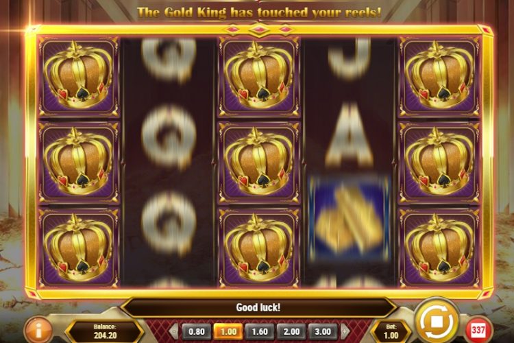 Play'n Go Gold King gokkast Golden Spin