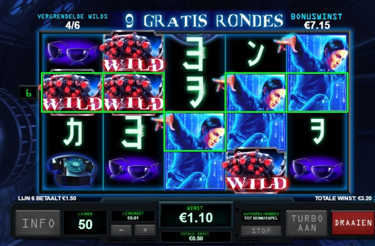 Playtech The Matrix slot Free Spins