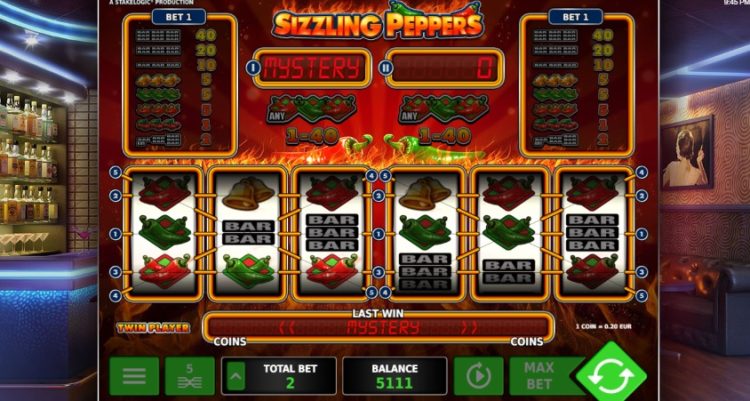 Sizzling Peppers Red Green Peppers Stakelogic online slot