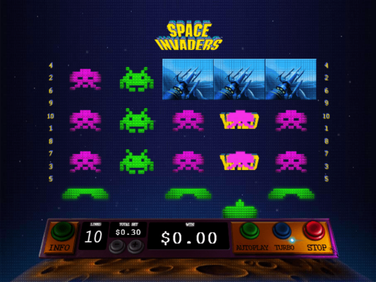 Space Invaders slot Invaders Wild feature
