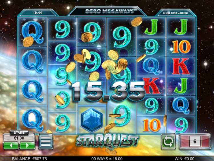 Starquest review Big Time Gaming gokkast