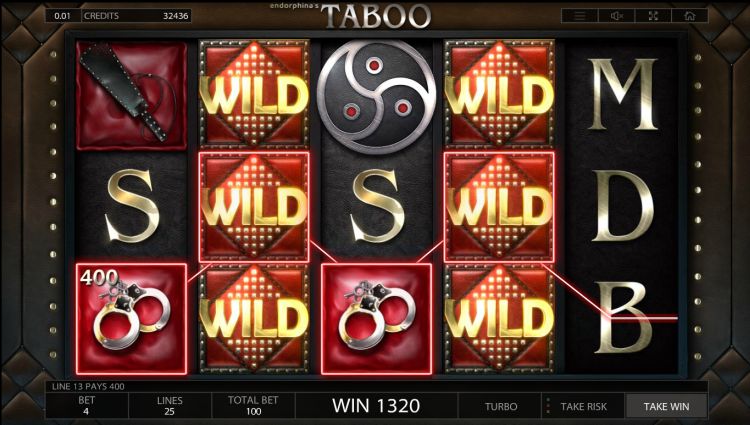 Taboo Endorphina online gokkast review