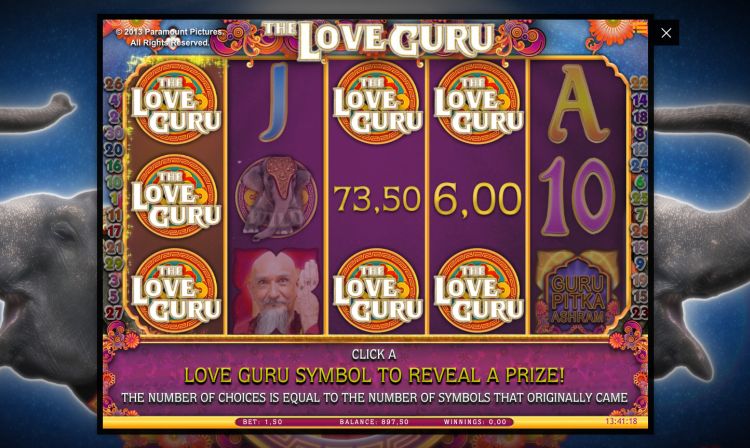The Love Guru slot Instant Win feature