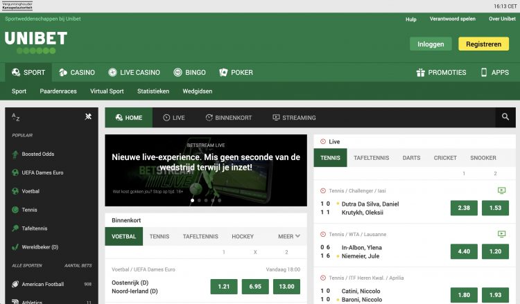 Unibet Bookmaker