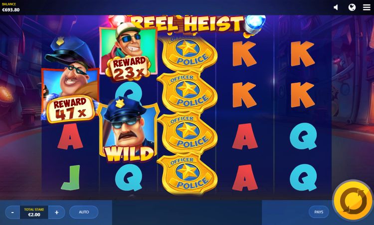 Reel Heist Red Tiger slot Chase Bonus