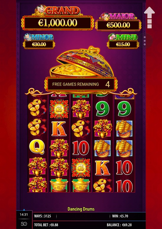 Dancing Drums Scientific Games Free Spins