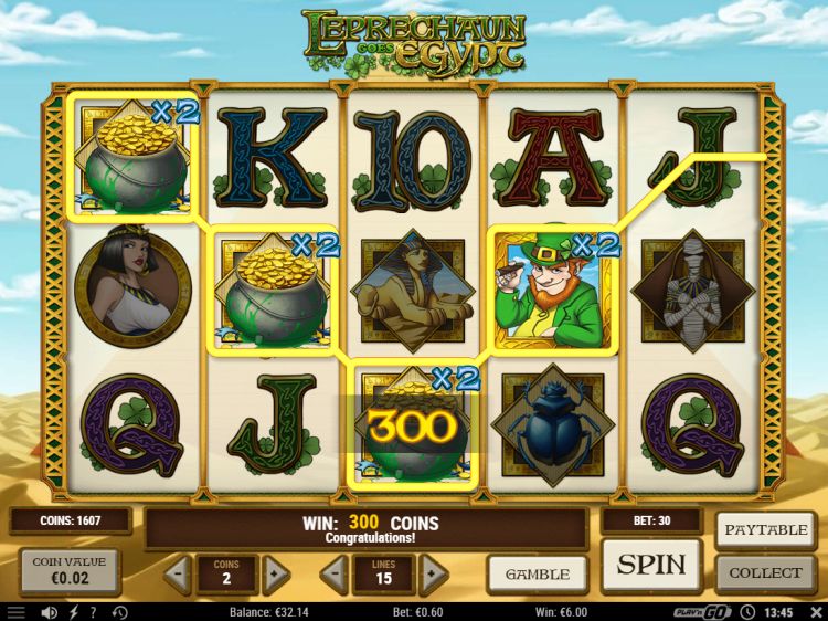 Leprechaun Goes Egypt Play'n Go gokkast review