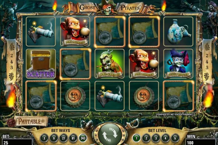 Ghost Pirates NetEnt Free Spins bonus
