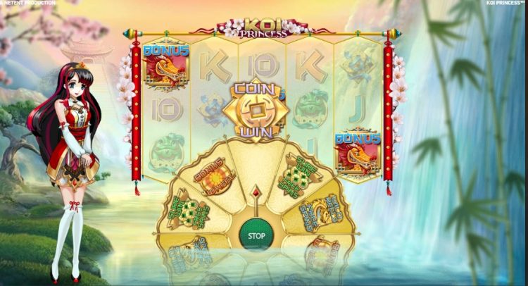 Koi Princess NetEnt slot Bonus features