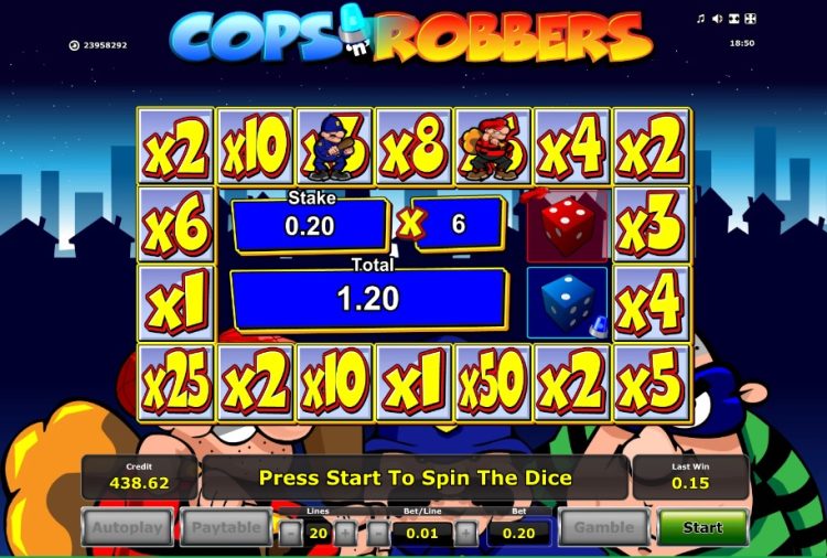 Cops 'n Robbers slot hot pursuit bonus