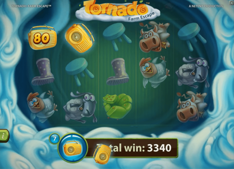 Tornado Farm Escape NetEnt tornado bonus