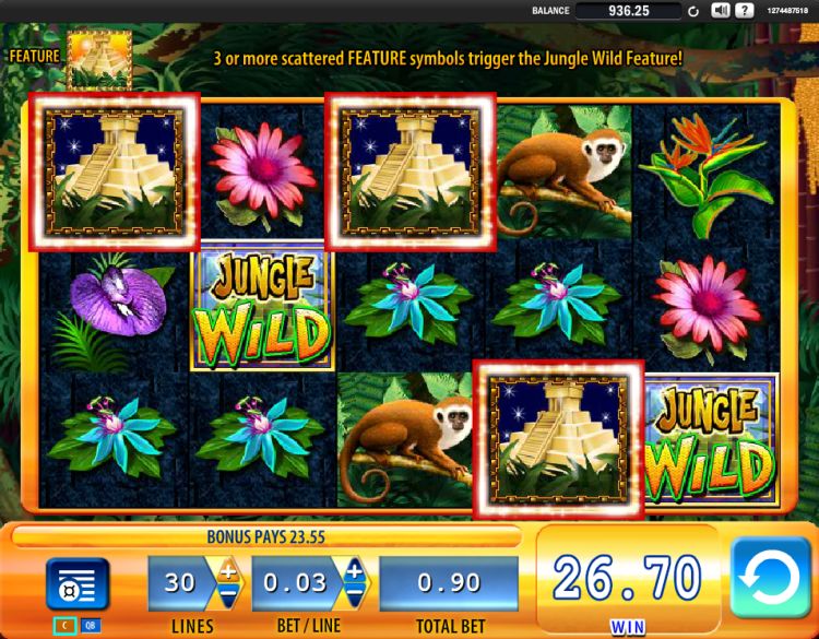 Jungle Wild online slot WMS