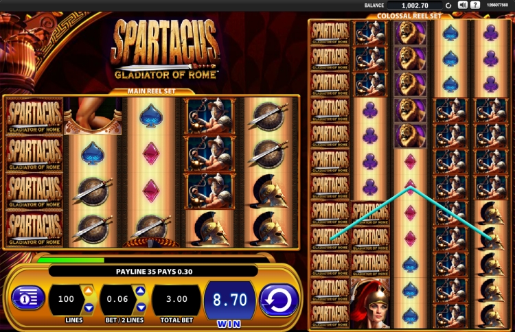 Spartacus slot Scientific Games WMS