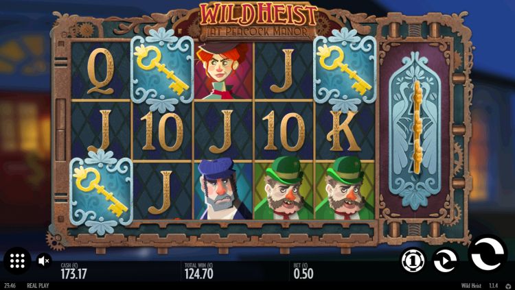 Wild Heist at Peacock Manor slot Thunderkick