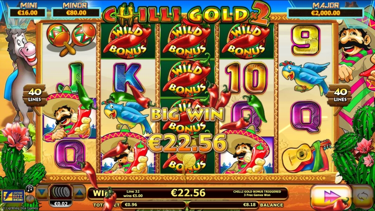 Lightning Box Slots - Chilli Gold