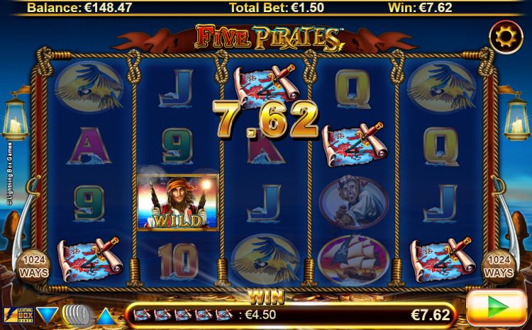 Five Pirates slot review lightning box