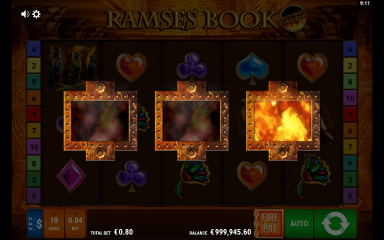 Gamomat Casino - Ramses Book Red Hot Firepot