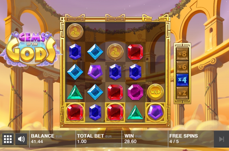 Gems of the Gods slot Free Spins