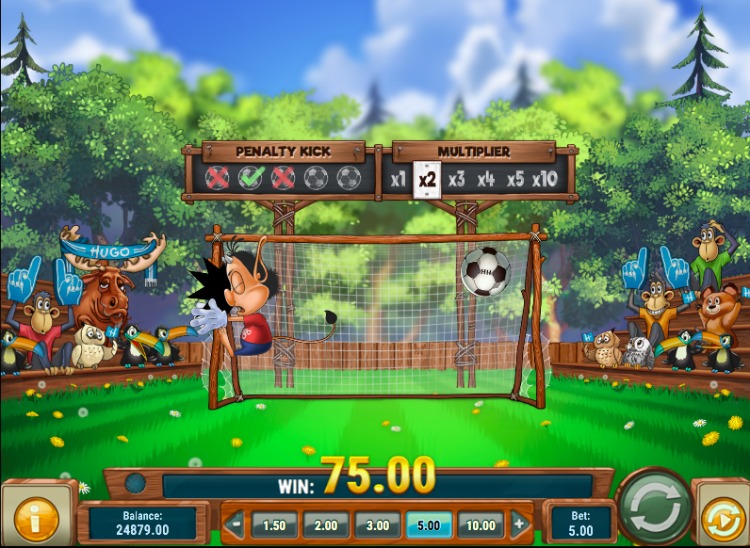 Hugo Goal Play'n GO slot Penalty Bonus