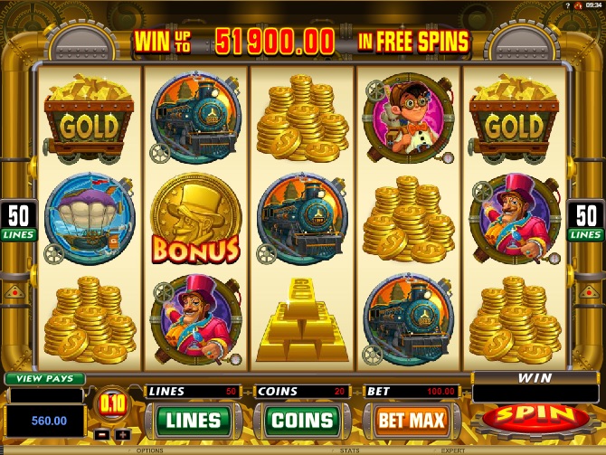 MicroGaming - Gold Factory slot review