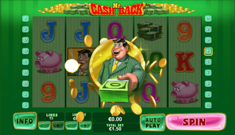 Mr Cash Back slot Cash Back feature