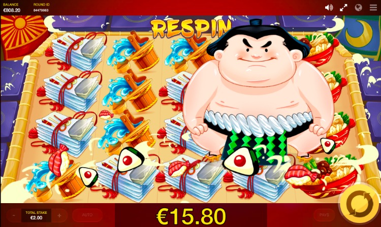 Sumo Spin slot respin bonus