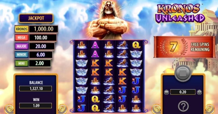 Kronos Unleashed WMS slot Free Spins