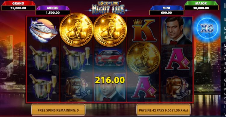 Lock it Link Nightlife gokkast Free Spins