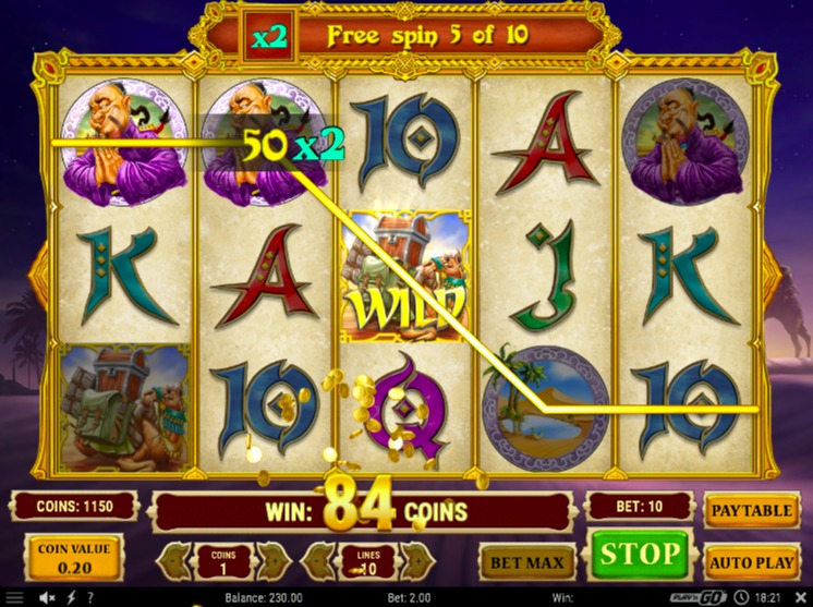 Golden Caravan Free Spins Bonus