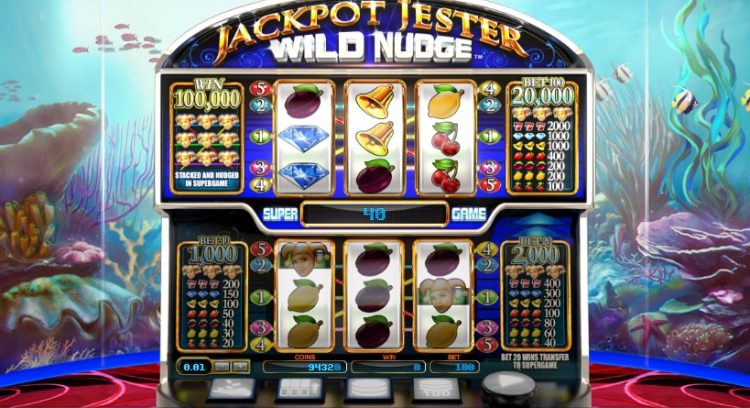 Jackpot Jester Wild Nudge slot Super Game