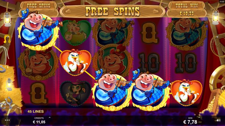 Oink Country Love Free Spins Bonus