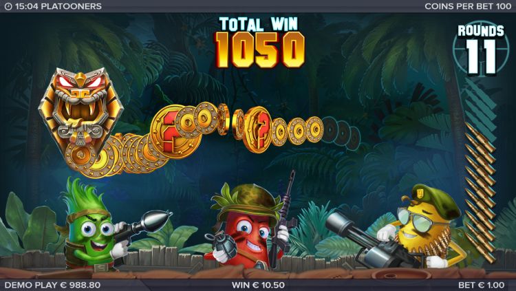 Platooners online slot bonus