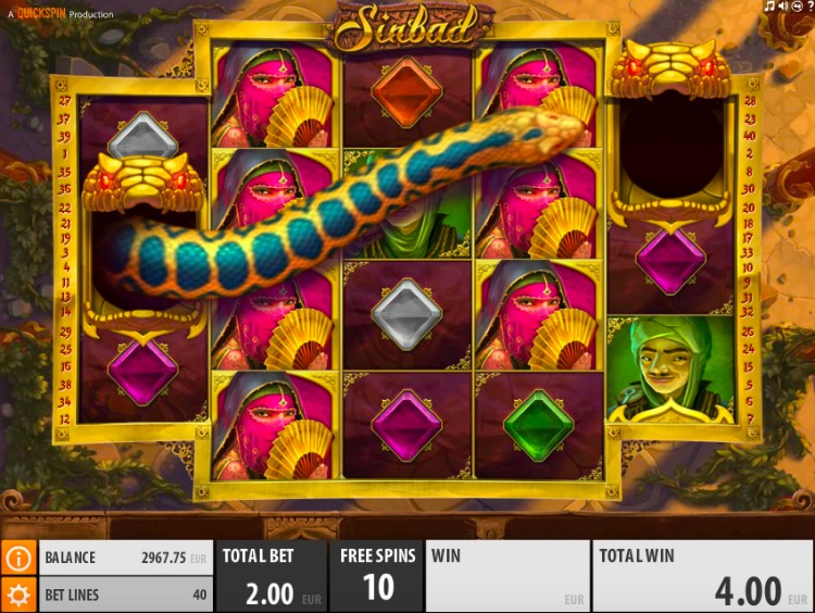 Sinbad slot Free Spins
