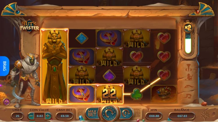 Tut's Twister online slot Yggdrasil