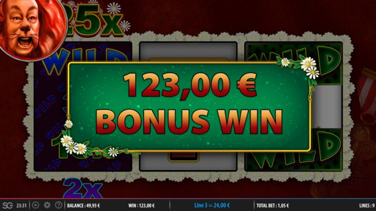 Wizard of Oz Road to Emerald City big bonus win