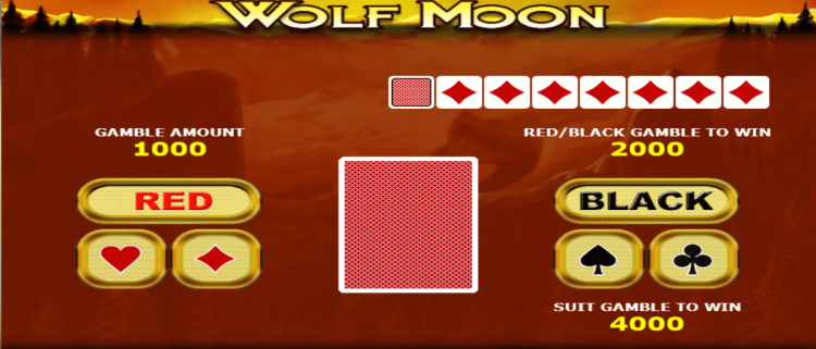 Wolf Moon slot gamble feature