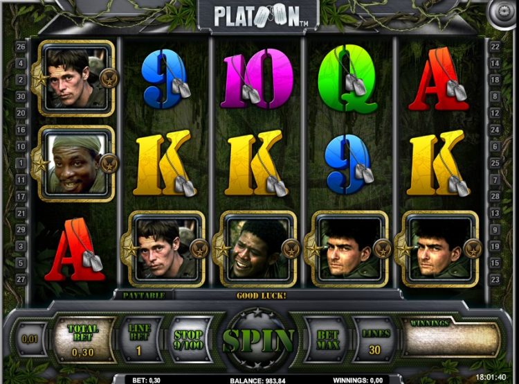 Platoon online slot iSoftBet