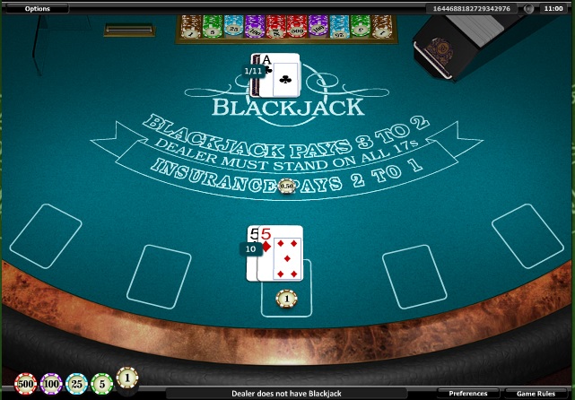 Insurance bet blackjack