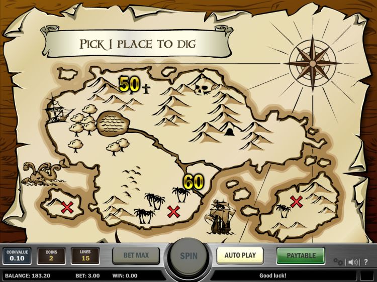 Jolly Roger slot Play'n GO map bonus