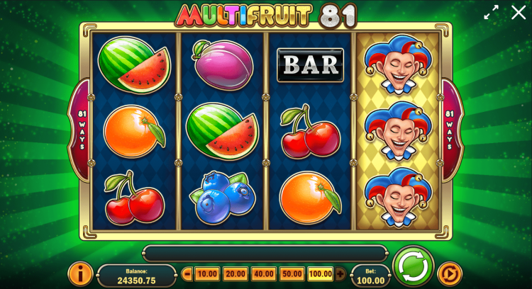 Multifruit 81 slot Expanding Wilds
