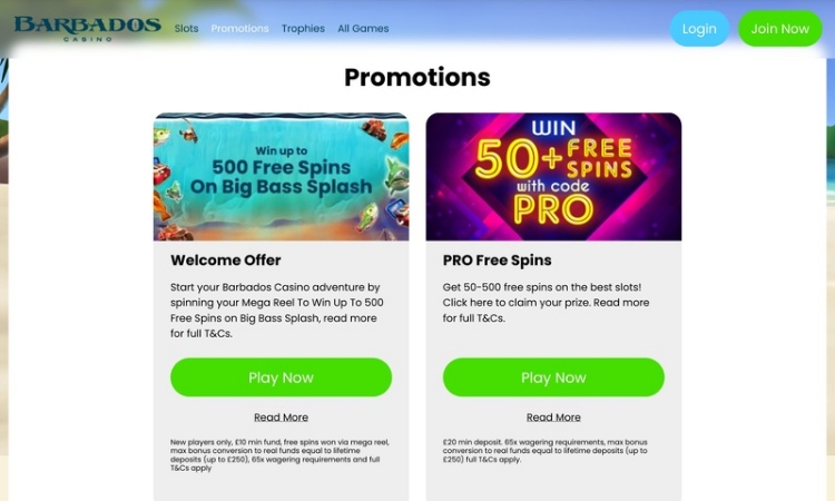 Barbados Casino Promoties en Bonussen