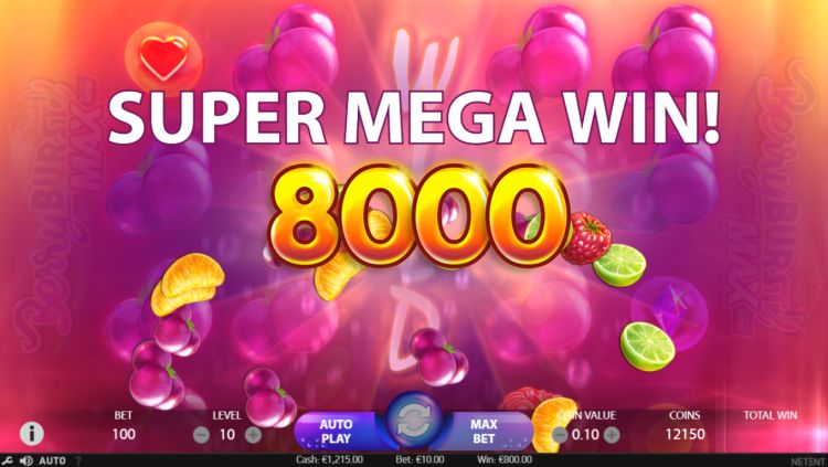 BerryBurst Max slot super mega win