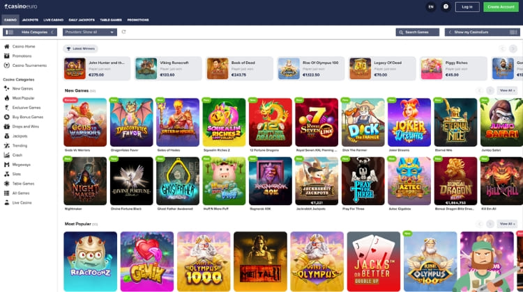CasinoEuro Betrouwbaar