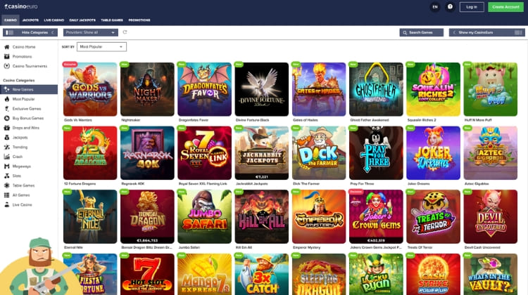 CasinoEuro Casino Spelaanbod