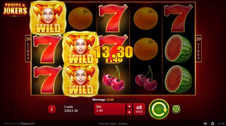 Fruits and Jokers slot Playson review